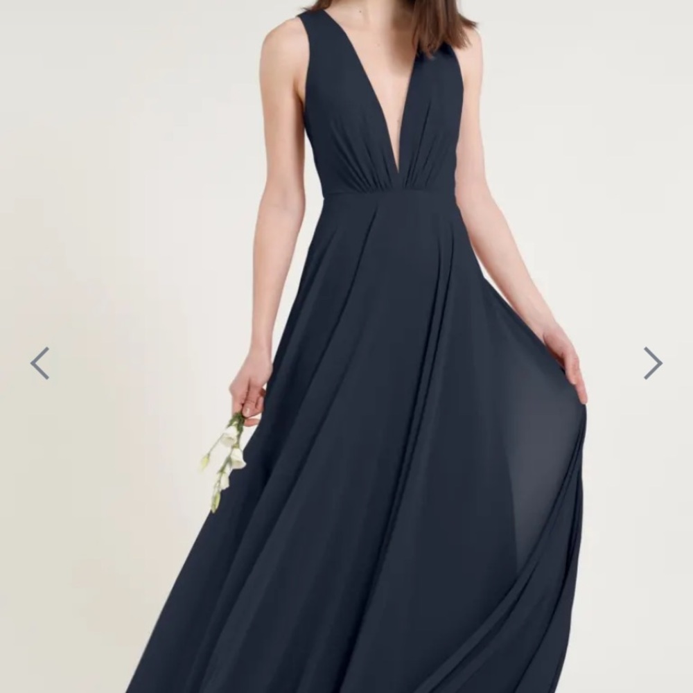 Jenny Yoo Ryan’s Bridesmaid Dress in Navy